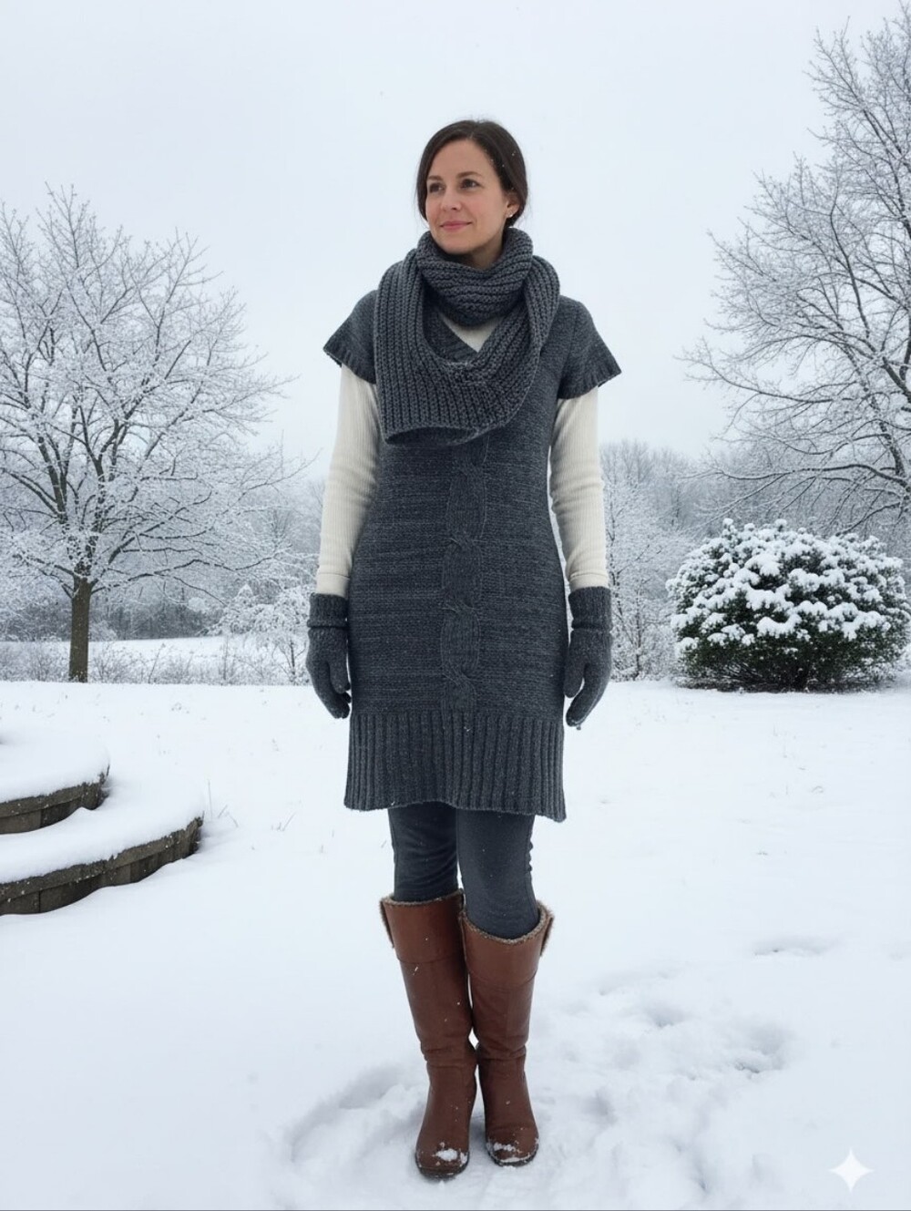 rue21 Sweater Dress. Knitted Dress. Warm Dress. rue21 Woman Warm Dress.